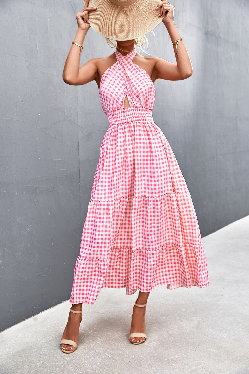 Chic Halter Backless Dress by Elizabeth Ainsley