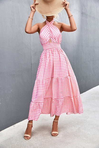 Chic Halter Backless Dress by Elizabeth Ainsley