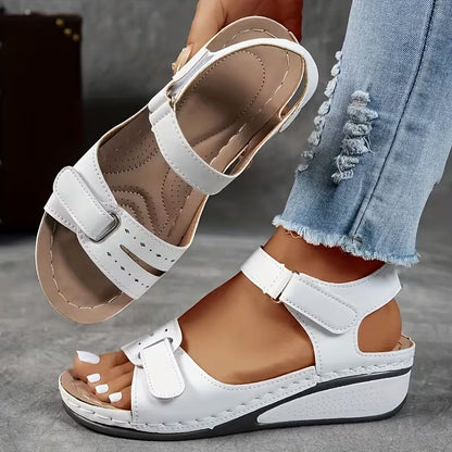 Comfort Wedge Elizabeth Ainsley Perfect-Fit Strap Sandals