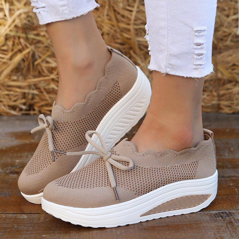 Pinterest-Inspired Elizabeth Ainsley Fly-Knit Sneakers