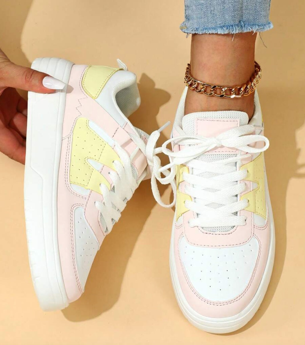 Colorblock Platform Sneakers Elizabeth Ainsley