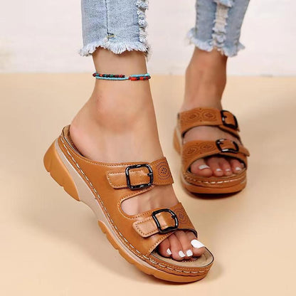 Chic Wedge Sandals by Elizabeth Ainsley