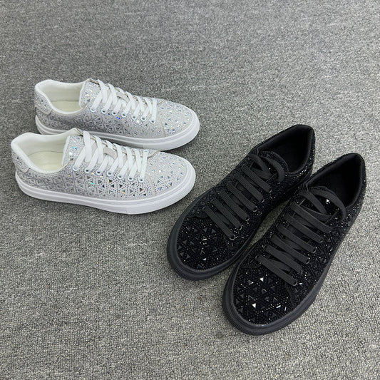 Rhinestone Suede Sneakers by Elizabeth Ainsley