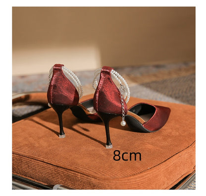 Elegant Elizabeth Ainsley Stiletto Buckle Sandals