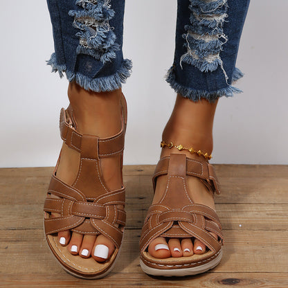 Vintage Comfort Wedge Sandals by Elizabeth Ainsley