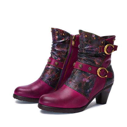 Elizabeth Ainsley Retro Boots - Artisanal Comfort Design
