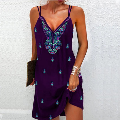Boho V Neck Dress Elizabeth Ainsley Summer Collection