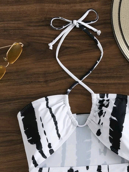 Chic Split Bikini Set Elizabeth Ainsley Swimsuit