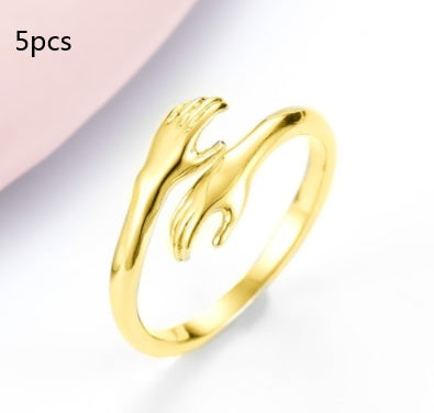 Embrace Adjustable Hug Ring – Minimalist Hand Design