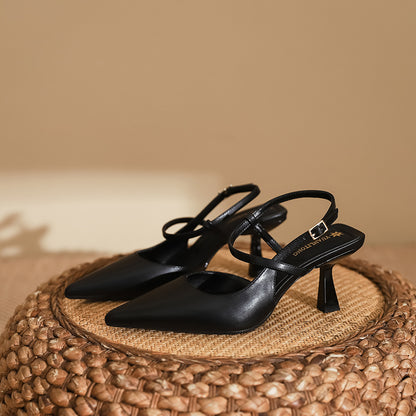 Elegant Elizabeth Ainsley Pointed Toe High Heel Sandals