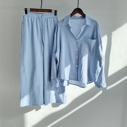 Relaxed Cotton Linen Set by Elizabeth Ainsley