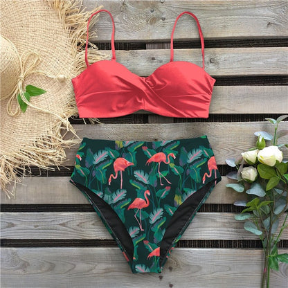 Floral High Waist Bikini by Elizabeth Ainsley