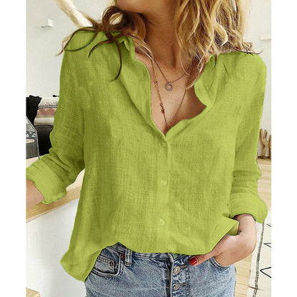 Relaxed Fit Elizabeth Ainsley Lapel Cardigan Blouse