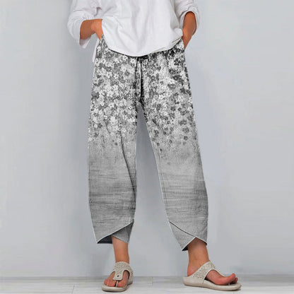 Pinterest-Inspired Floral Casual Pants by Elizabeth Ainsley