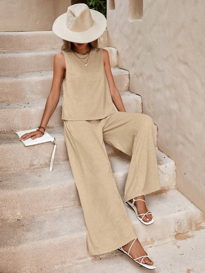 Elegant Loose Cotton Set by Elizabeth Ainsley