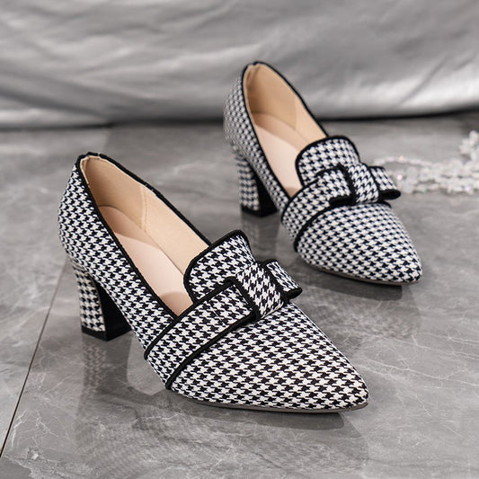 Chic Houndstooth Elizabeth Ainsley Everyday Heels