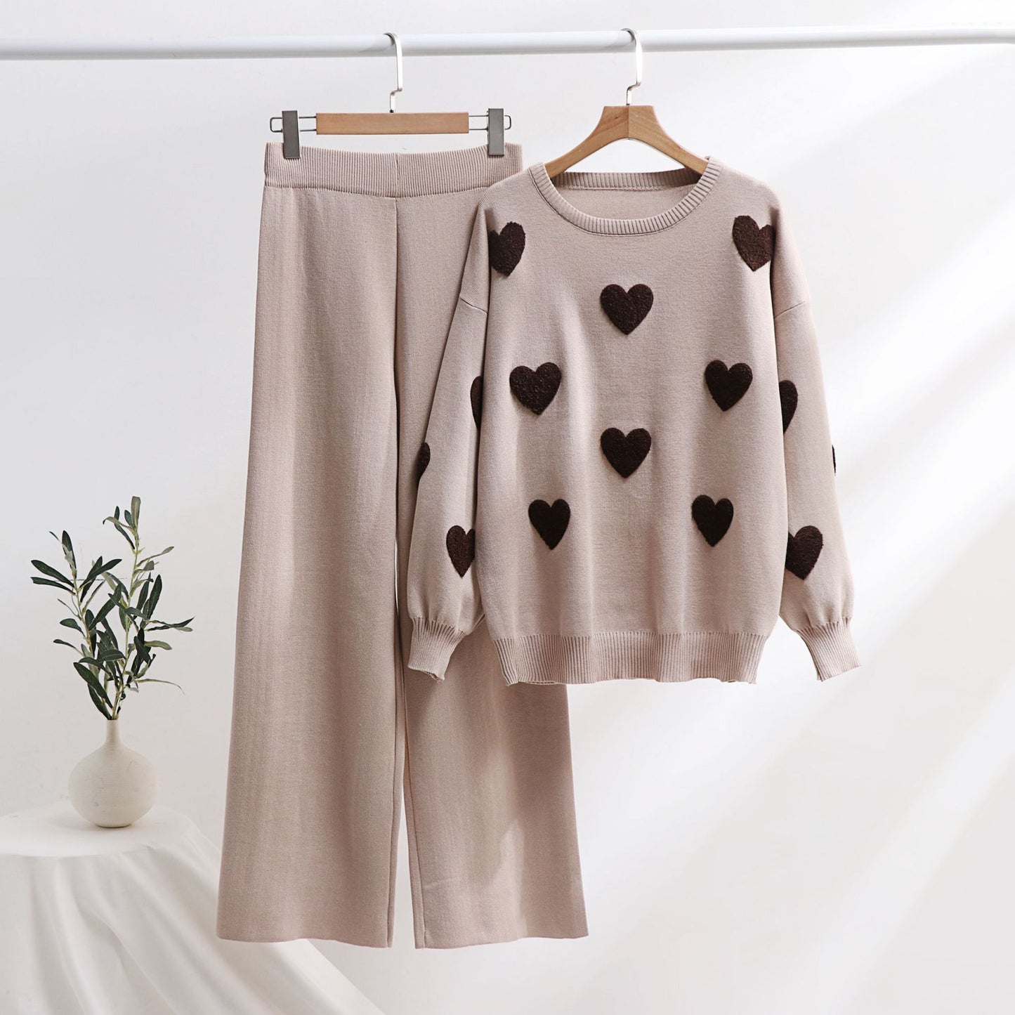Chic Heart Knit Set by Elizabeth Ainsley