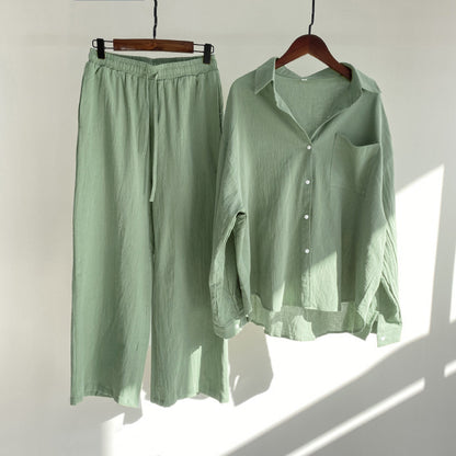 Relaxed Cotton Linen Set by Elizabeth Ainsley
