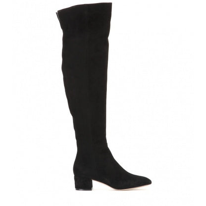 Madlenka | Suede Over-the-Knee Orthopedic Block-Heel Boots