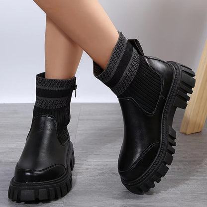 Madelyn | UrbanFlex Orthopedic Chunky Ankle Boots