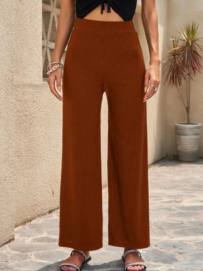 Stretch Wide-Leg Pants by Elizabeth Ainsley