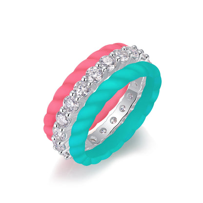 Dreamy Halo Moissanite Wedding Ring