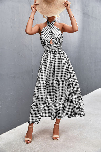 Chic Halter Backless Dress by Elizabeth Ainsley