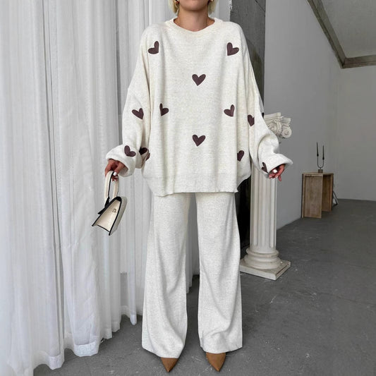 Chic Heart Knit Set by Elizabeth Ainsley