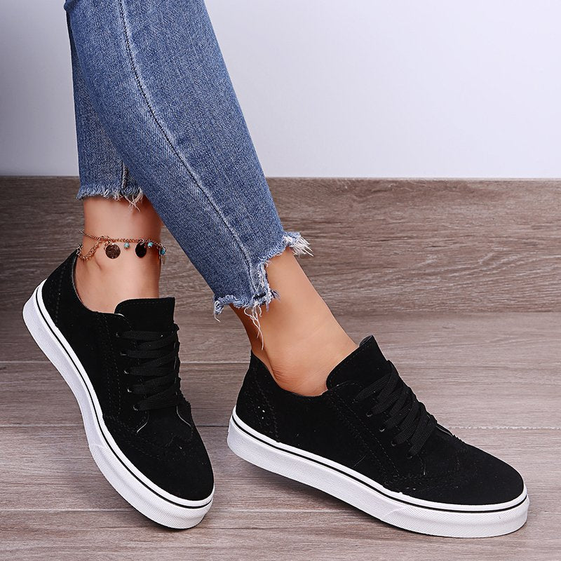 Everyday Comfort Elizabeth Ainsley Canvas Flat Sneakers