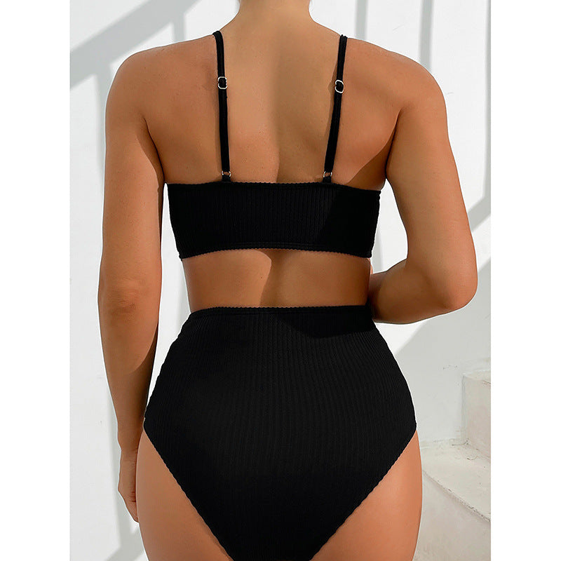Chic Stripe Elizabeth Ainsley Bikini Two-Piece Swimsuit