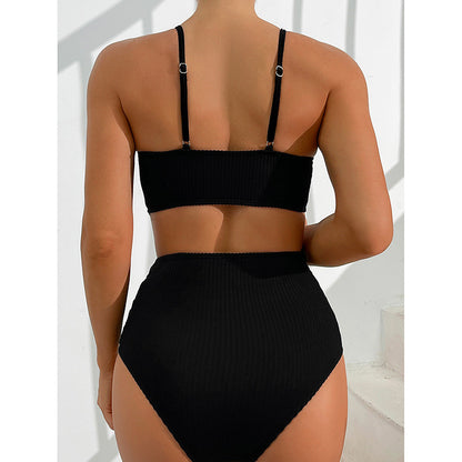 Chic Stripe Elizabeth Ainsley Bikini Two-Piece Swimsuit