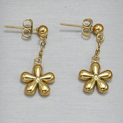 Floral Pendant Necklace & Matching Drop Earrings