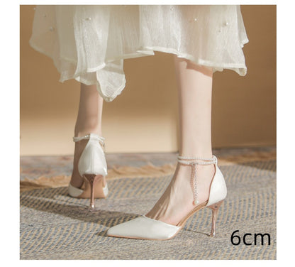Elegant Elizabeth Ainsley Stiletto Buckle Sandals