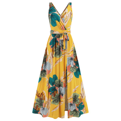 Floral V-Neck Maxi Dress by Elizabeth Ainsley