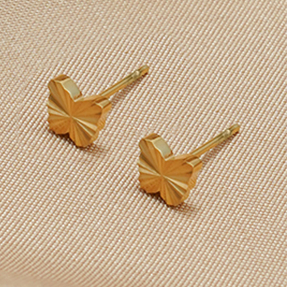 Butterfly Charm Necklace & Matching Stud Earrings