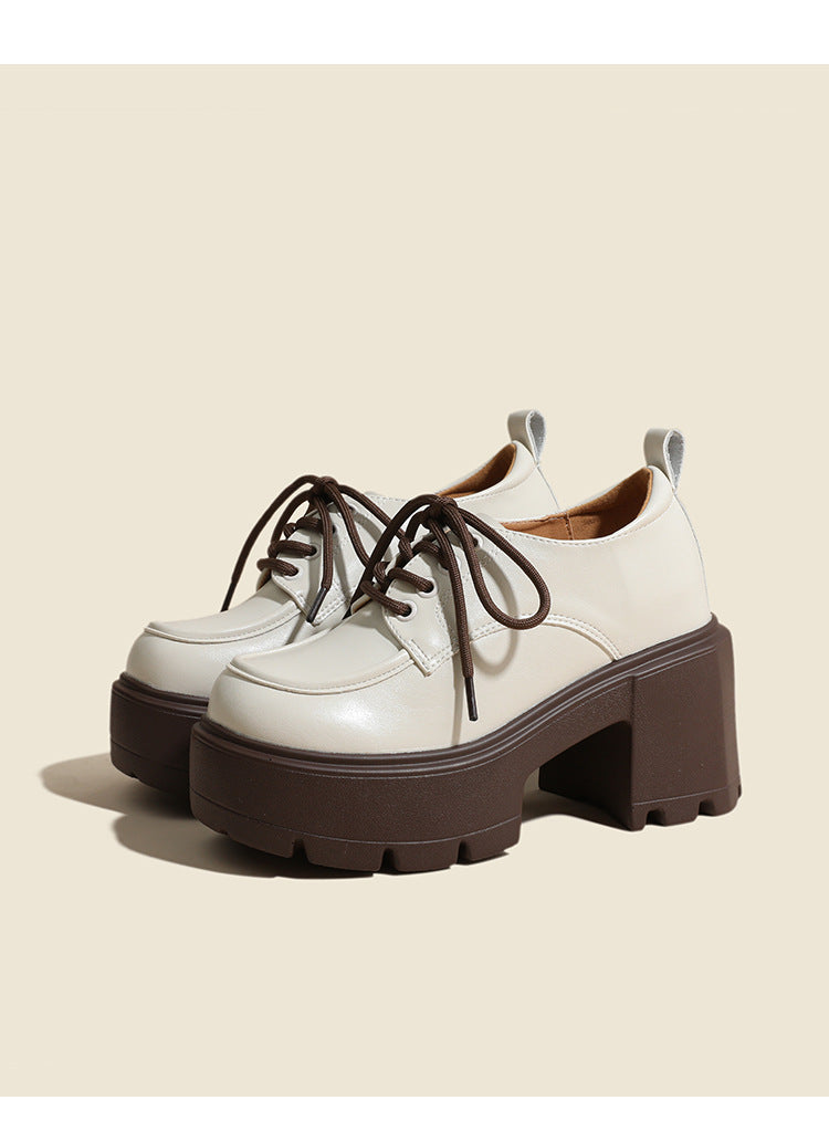 Elizabeth Ainsley Loafers - Chunky Sole, Thick Heel