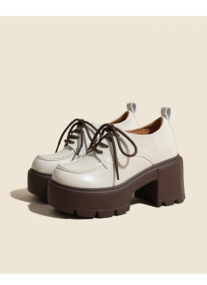 Elizabeth Ainsley Loafers - Chunky Sole, Thick Heel