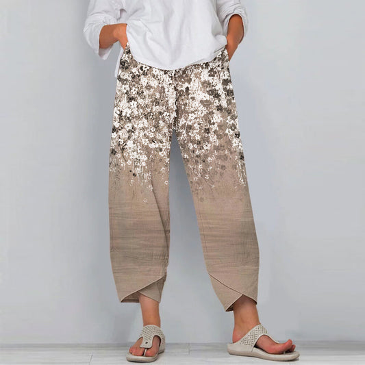 Pinterest-Inspired Floral Casual Pants by Elizabeth Ainsley