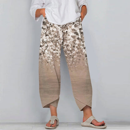 Pinterest-Inspired Floral Casual Pants by Elizabeth Ainsley