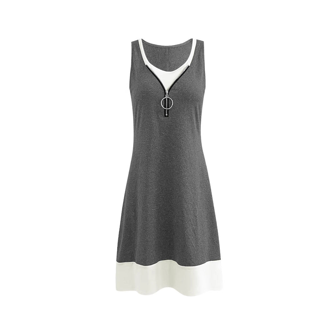 Elegant Sleeveless Vest Dress by Elizabeth Ainsley