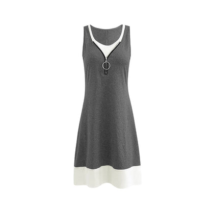 Elegant Sleeveless Vest Dress by Elizabeth Ainsley