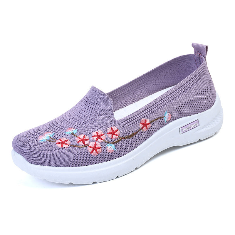 Breathable Embroidered Pumps by Elizabeth Ainsley