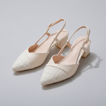 Chic Pointed Toe Heels Elizabeth Ainsley Sandals