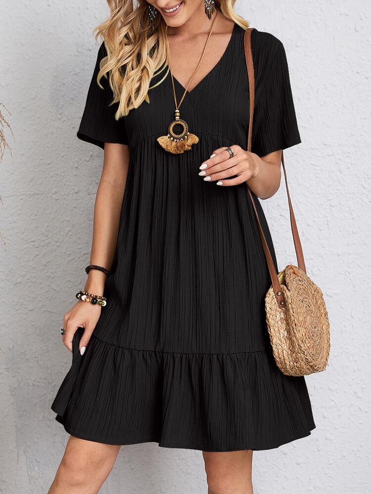 Chic Summer V-Neck Dress by Elizabeth Ainsley