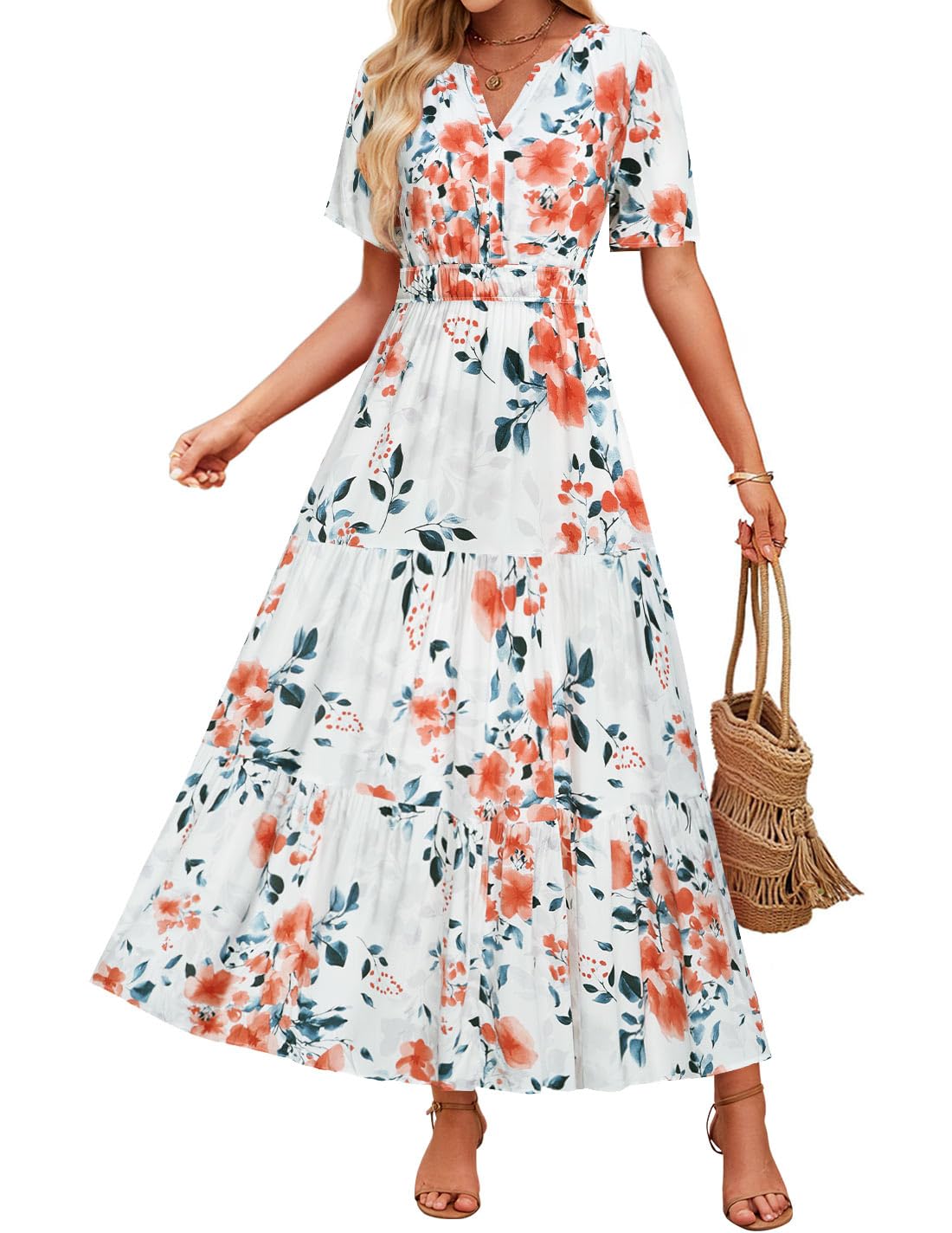Floral Maxi Dress Elizabeth Ainsley Summer Comfort
