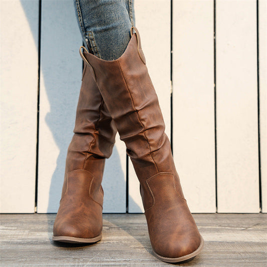 Elizabeth Ainsley Women's Boots - Round Toe High Heel Comfort