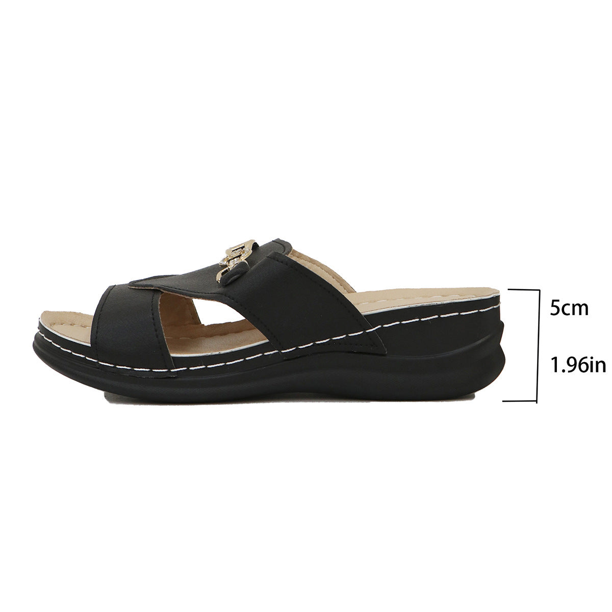 Chic Wedge Sandals Elizabeth Ainsley Plus Size Comfort