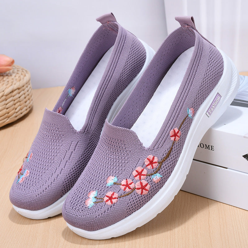 Breathable Embroidered Pumps by Elizabeth Ainsley