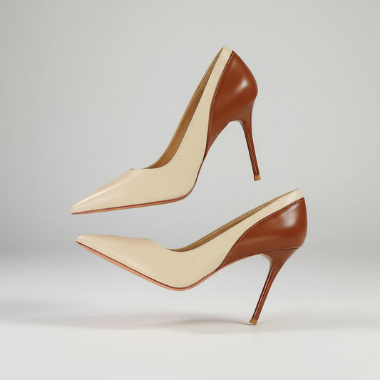 Retro Colorblock Stilettos by Elizabeth Ainsley