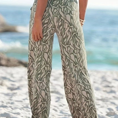 Floral Wide-Leg Pants by Elizabeth Ainsley